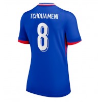 Camiseta Francia Aurelien Tchouameni #8 Primera Equipación para mujer Eurocopa 2024 manga corta